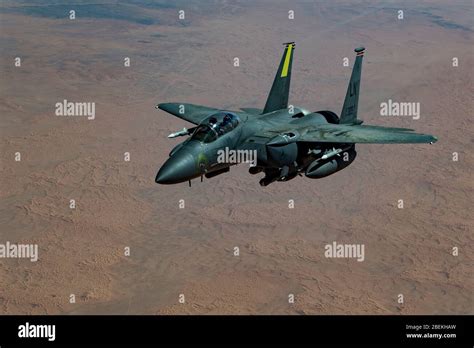 A U S Air Force F 15E Strike Eagle Fighter Aircraft Assigned To The