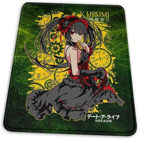 Anime Date A Live Kurumi Tokisaki Mouse Pad Gaming Mouse Pad Non Slip Rubber Base