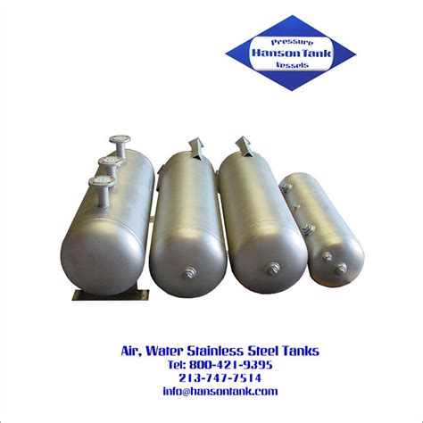 Standard And Custom Stainless Steel Tanks Hanson Tank Asme Code