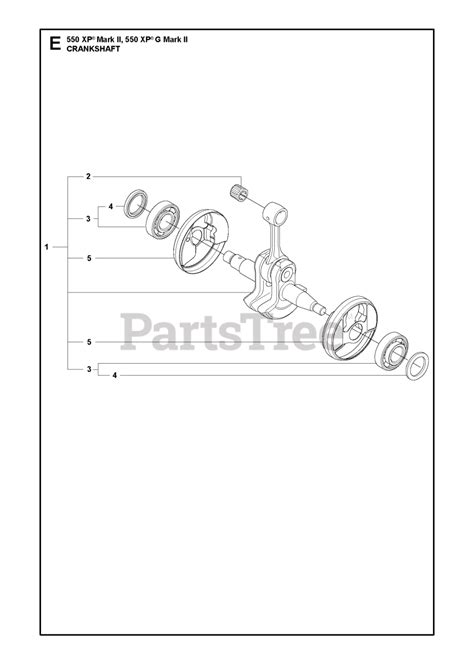 Husqvarna Xp Xpg Mark Ii Husqvarna Chainsaw Crankshaft Parts