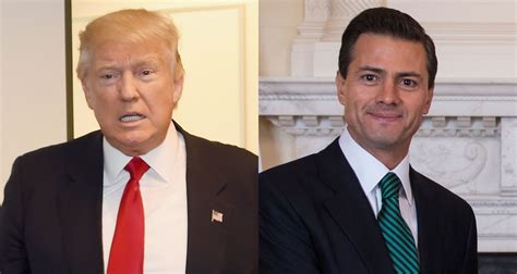 Donald Trump Moves Forward With Wall Mexican President Enrique Pena