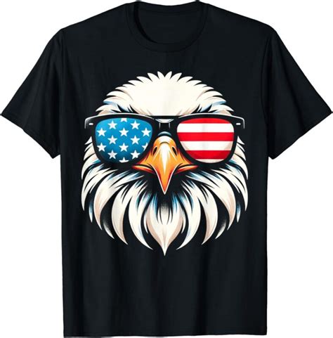 Patriotic Eagle Red White Blue Usa Flag Eagle 4th Of July T Shirt Buy