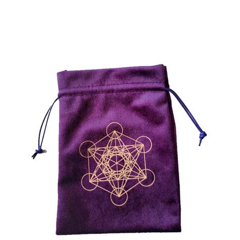 Metatrons Cube Tarot Bag Howl At The Moon Gems