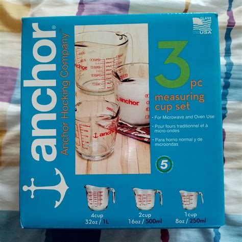 anchor hocking measuring cups set furniture home living kitchenware