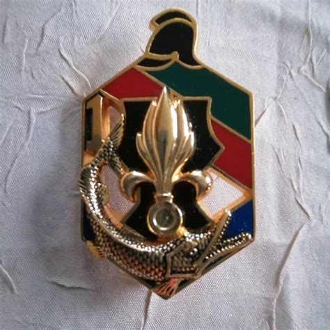 LÉGION ÉTRANGÈRE INSIGNE du 6ème REG 1ère Cie EUR 12 00 PicClick FR