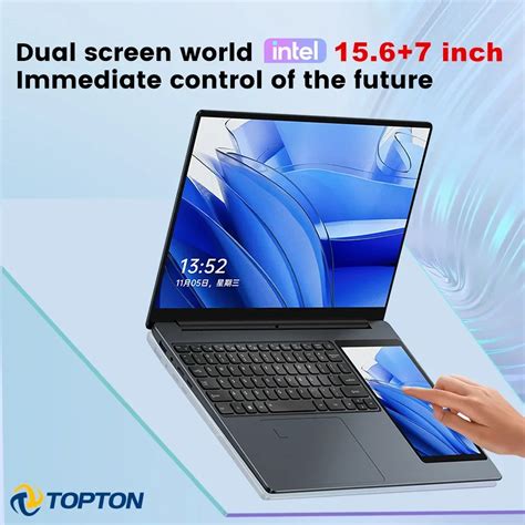 Topton L Dual Screen Laptop Inch Ips Touch Intel Celeron