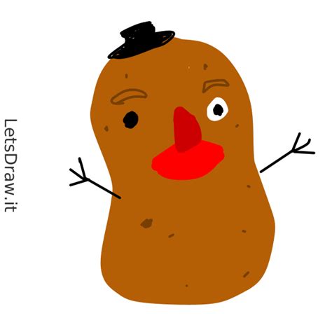 How To Draw Potato Foigro M Png Letsdrawit