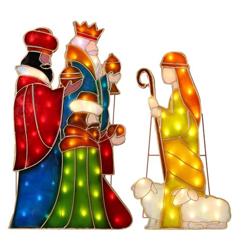 Stunning Nativity Scene with LED Lights