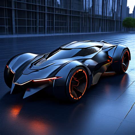 Image Of A Futuristic Batmobile Concept By Ai Plane Playground