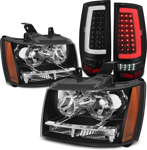 Amazon Akkon For Chevy Suburban Tahoe Black Headlights