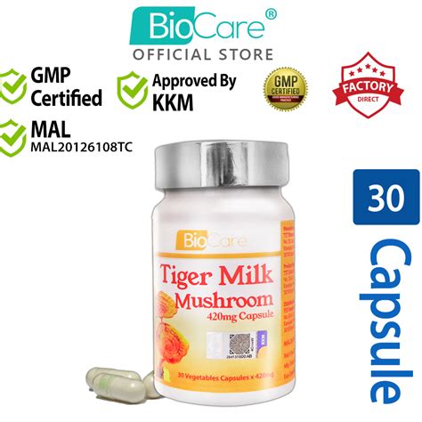 Biocare Tiger Milk Mushroom Capsule 30 s 虎乳芝 Shopee Malaysia