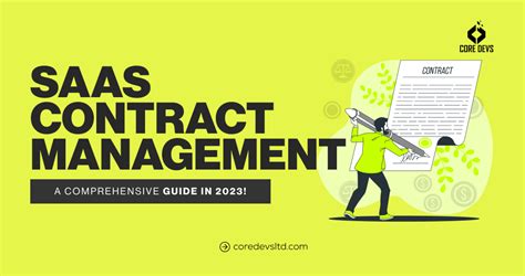 Saas Contract Management A Comprehensive Guide In Core Devs Ltd