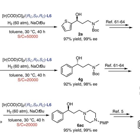 Gram Scale Reactions The Asymmetric Hydrogenation Of A G And Ac