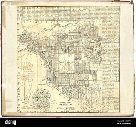 plat book  san diego county california stock photo alamy