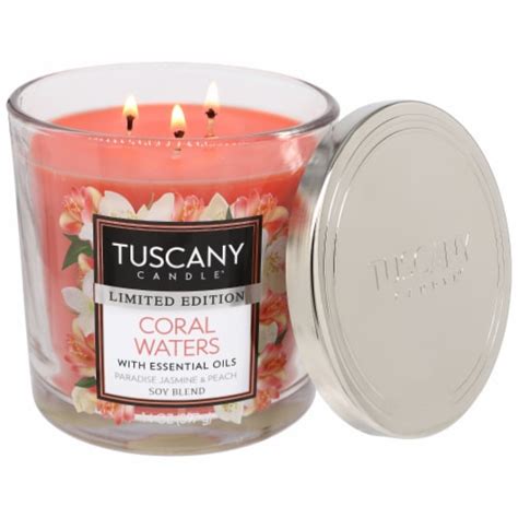 Tuscany Limited Edition Scented Jar Candle Coral Waters Oz Fry