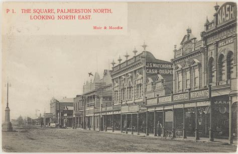 The Square Palmerston North Looking North East Record Digitalnz