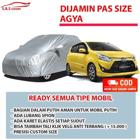 Jual Body Cover Mobil AGYA AYLA Sarung Mobil Agya Trd Cover Mobil Agya