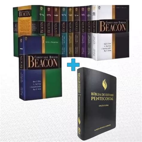 Coment Rio Beacon Antigo E Novo Testamento Cpad Volumes Biblia