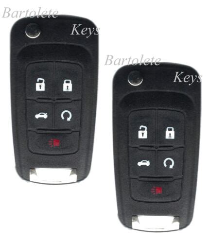 2 Remote Car Key Fob Fits 2013 2014 2015 Buick Lacrosse Push To Start Peps Ebay