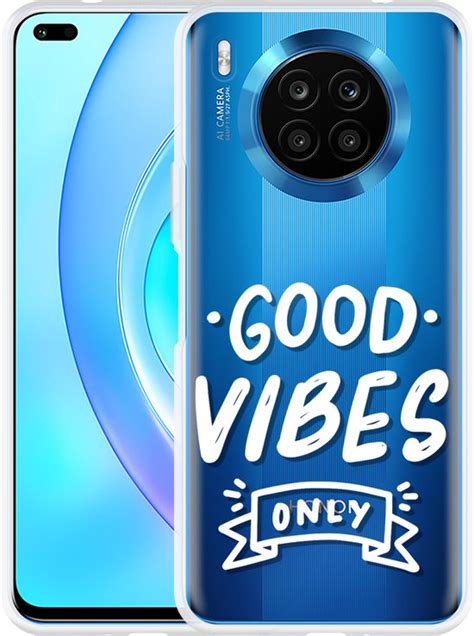 Hoesje Geschikt Voor Honor Lite Good Vibes Wit Bol