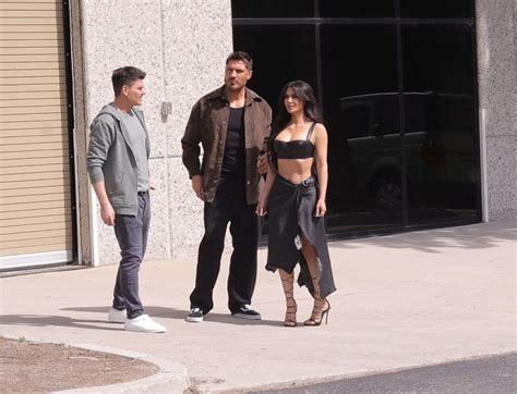 Kim Kardashian With Hair Stylist Chris Appleton And Make Up Artist