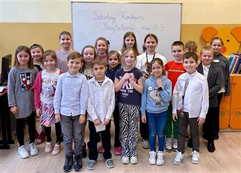 Konkurs Recytatorski dla klas 1 3 etap szkolny Zespół Edukacyjny nr