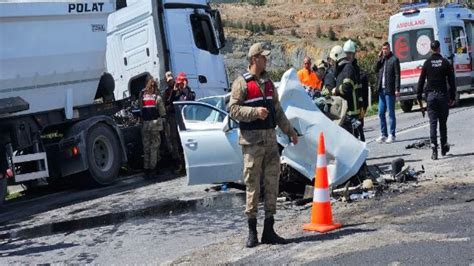 Gaziantep te feci kaza 2 ölü 2 yaralı