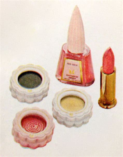 Elizabeth Arden Sun Gold Lipstick Nail Lacquer Creme Rouge And Eye Shado Sic 1965 In