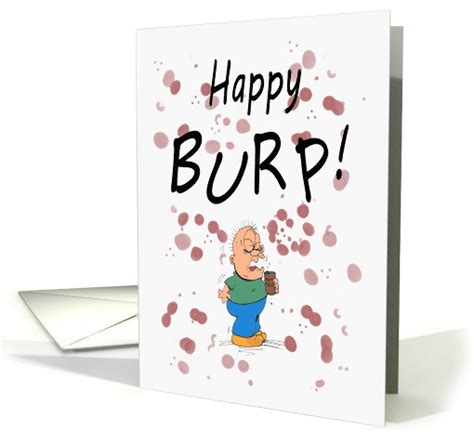 Birthday Happy Burp Day Cartoon Card 1552726