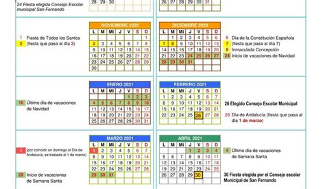 MI MAESTRA PURI CALENDARIO ESCOLAR CURSO 2020 2021