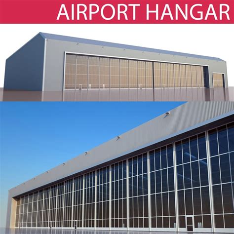 3D Airport Hangar model - TurboSquid 2014321