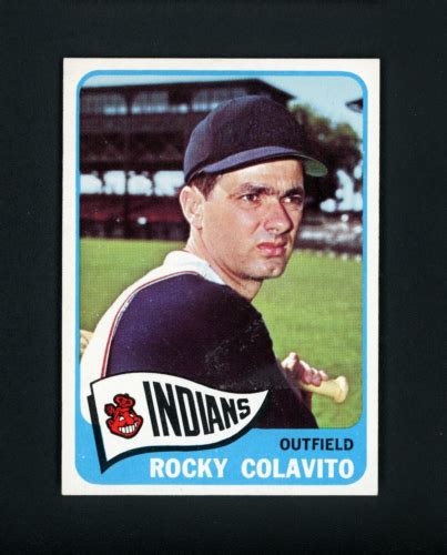 Rocky Colavito 1965 Topps Cleveland Indians 380 NM MT EBay