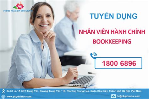 Nhân Viên Hành Chính Bookkeeping Phòng Khám Gia Đình Việt Úc