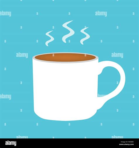Hot Coffee Cup Icon Vector Illustration Stock Vector Image Art Alamy