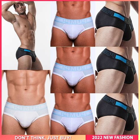 Ropa interior cómoda y Sexy para hombre bragas de algodón caliente