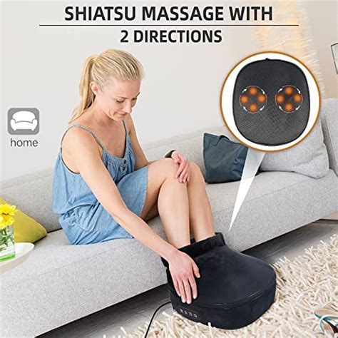 Rilextec Masseur De Pieds Et De Dos Shiatsu En Avec Chaleur