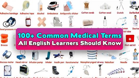 100 Common Medical Terms All English Learners Should Know Learn