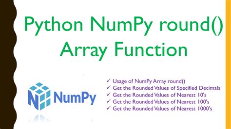 Python Numpy Round Array Function Spark By Examples