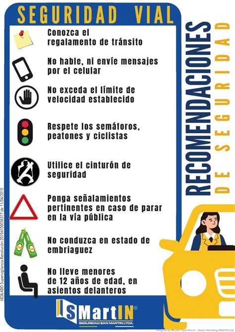 Seguridad Vial Recomendaciones Seguridad San Mart N La Pradera Club