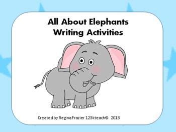 Elephants Writing Prompts Graphic Organizers Diagram Writing