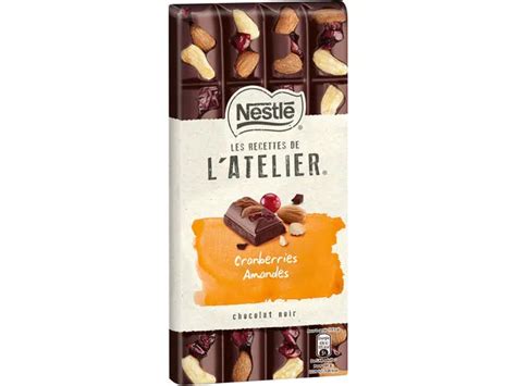 Ciocolata Nestle Les Recettes De L Atelier Dark Cran Alm 170g