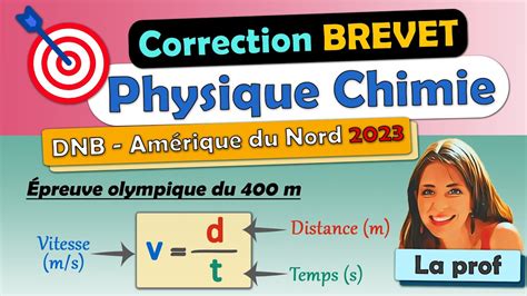 Correction Brevet Am Rique Du Nord Preuve Olympique Du M