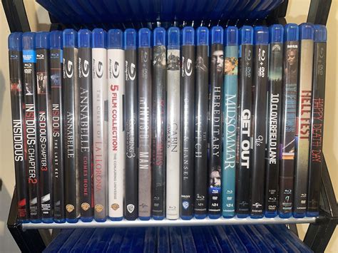 The horror part of my blu ray collection. I know I’m missing a lot of ...