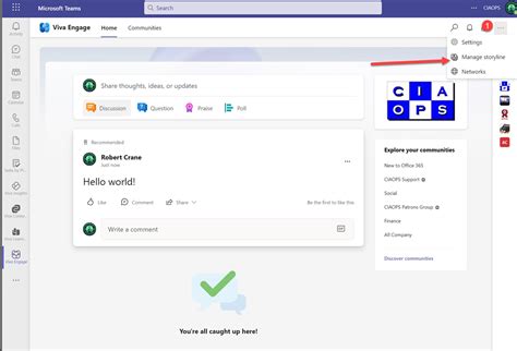 Enable Storyline In Viva Engage And Yammer Ciaops