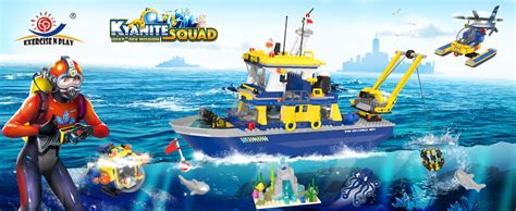 Wishalife City Ocean Exploration Ship Building Kit Includes Helicopter