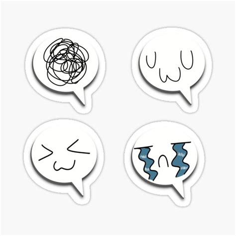 "Emoji Faces Speech Bubble 1" Sticker for Sale by TradigitalSis | Redbubble