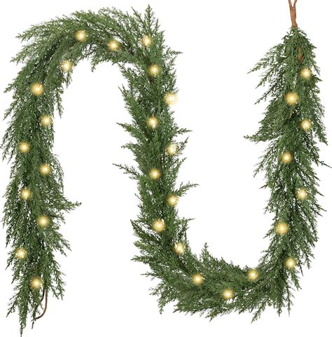 Valery Madelyn Pre Lit Christmas Garland Christmas Ornaments With