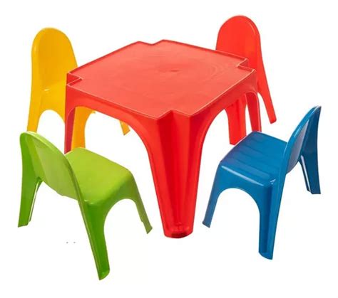 Juego de mesa y 4 sillas para niños STARPLAY Starplay color multicolor