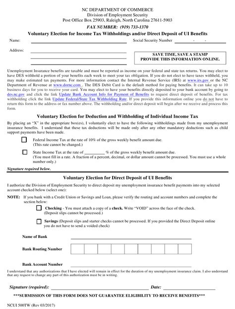 North Carolina Income Tax Withholding Form 2022