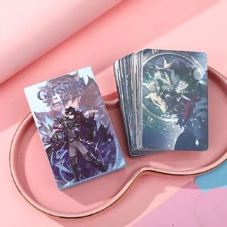 Genshin Impact Collectible Card Set 50pcs per box Cards 3 inch Furina Neuvillette Wriothesley ...